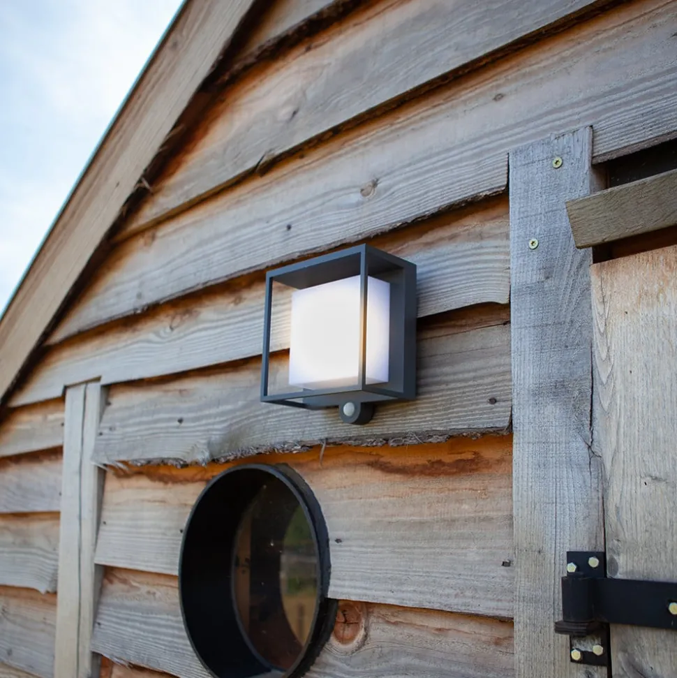 LED-solcellelampe Curtis med bevegelsessensor