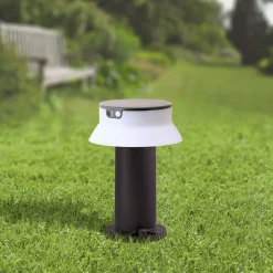 LED-solcellelampe Felice svart CCT høyde 33 cm