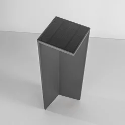 LED-solcellelampe Fold, mørkegrå, bevegelsessensor, IP54