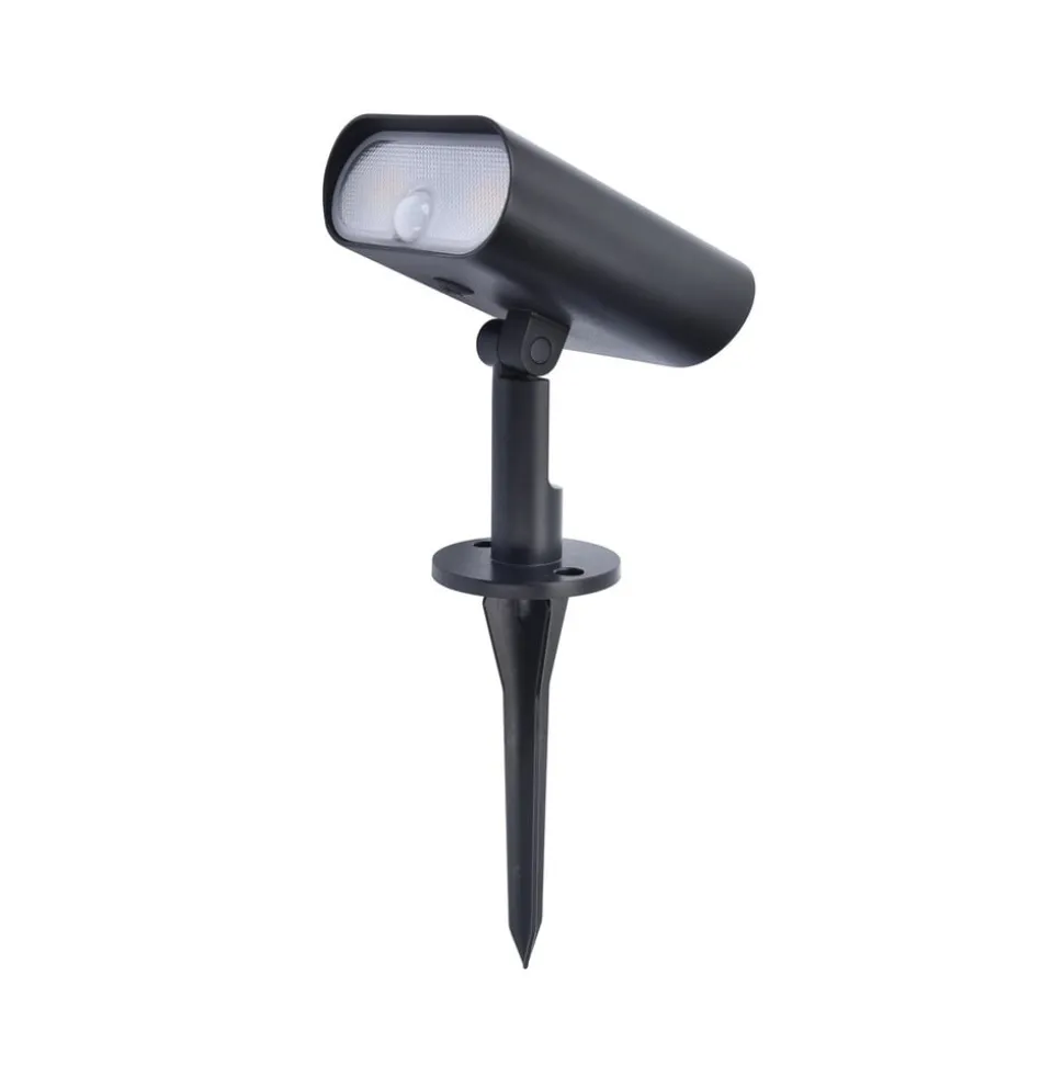 LED-solcellelampe Ginbo for vegg og gulv