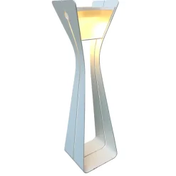 LED-solcellelampe Osmoz av aluminium, hvit