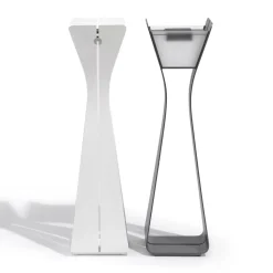 LED-solcellelampe Osmoz av aluminium, hvit