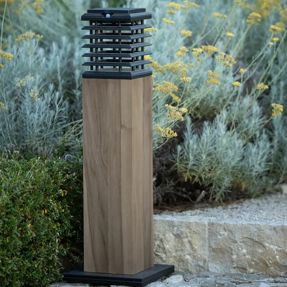 LED-solcellelampe Tekura, Duratek grå/grå