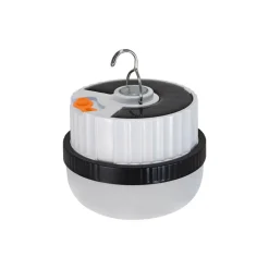 LED-solcellelampe Ufo, bærbar, plast, svart/hvit