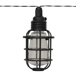 LED-solcellelenke Cage, 8 lyskilder