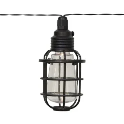 LED-solcellelenke Cage, 8 lyskilder