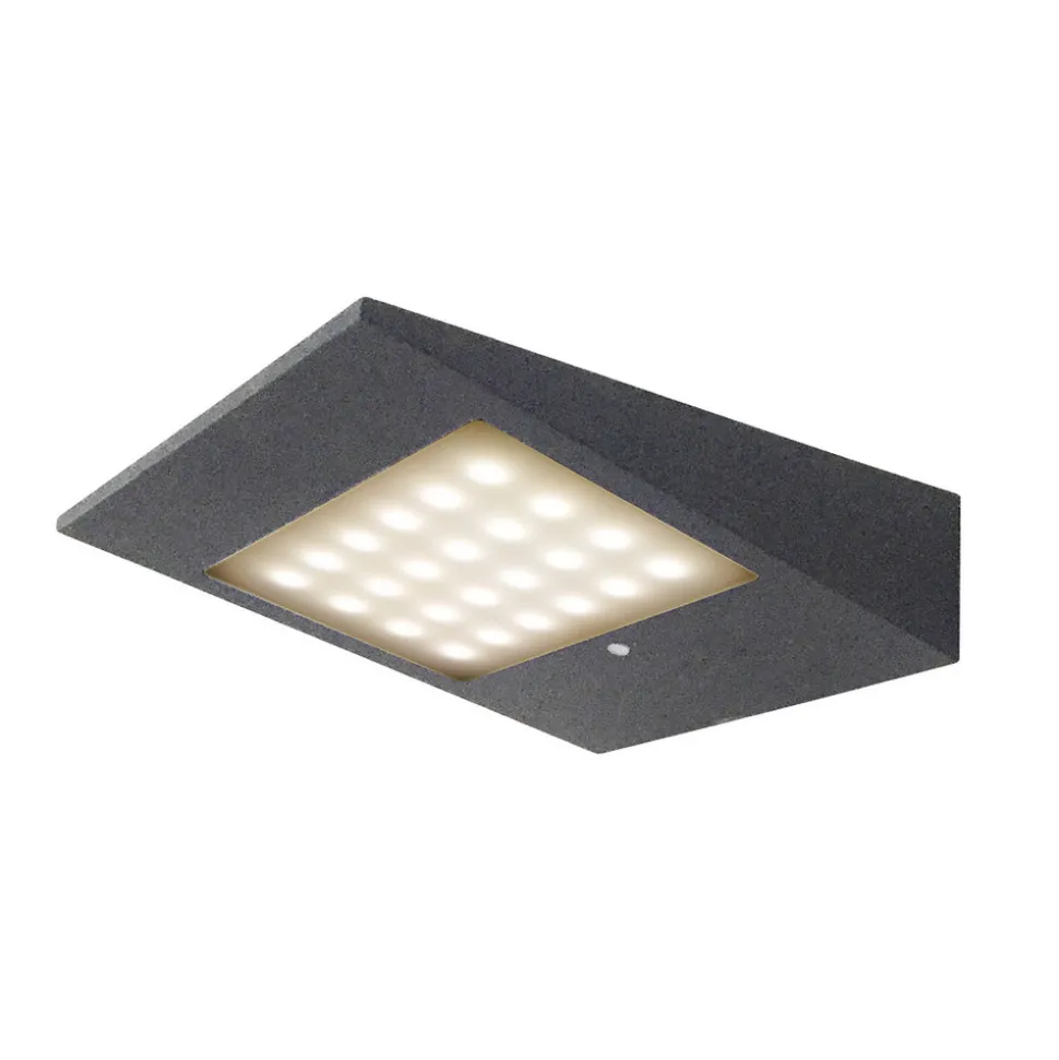 LED-solcelle-utevegglampe CMD 9019 med sensor