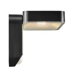 LED-solcellevegglampe Rica Square, kantet