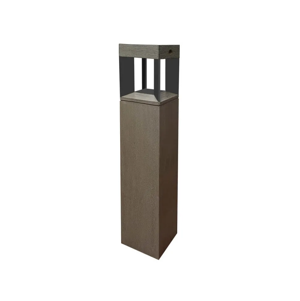 LED-solcelleveilampe Teckalu sensor teak/svart