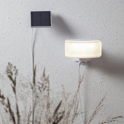 LED-sollampe Powerspot Sensor kantet hvit 350 lm