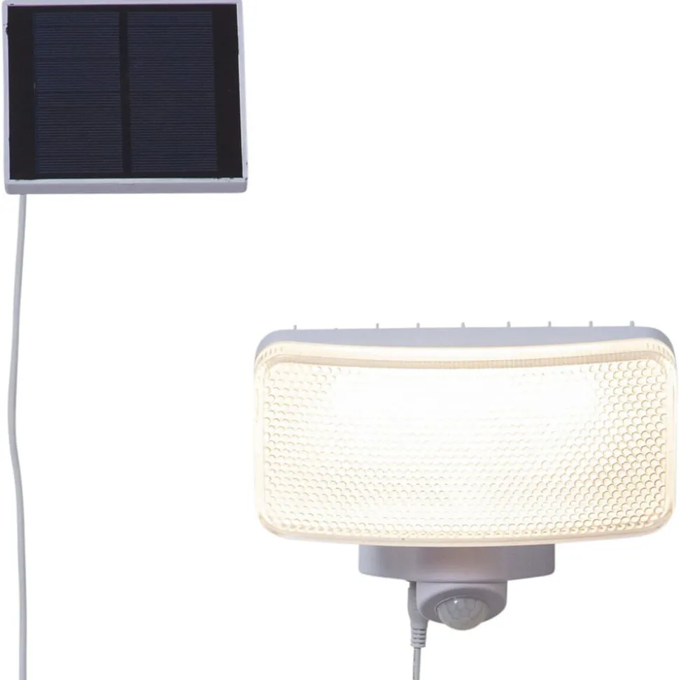 LED-sollampe Powerspot Sensor kantet hvit 350 lm