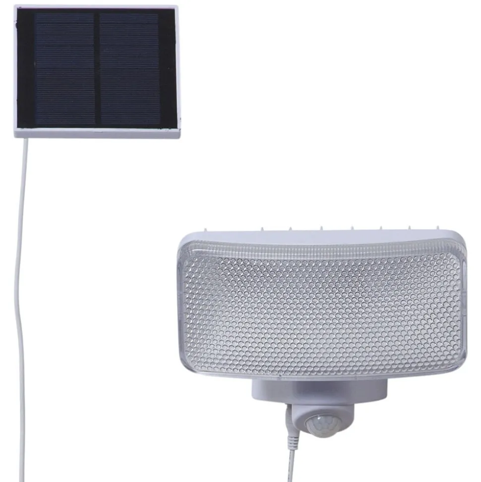 LED-sollampe Powerspot Sensor kantet hvit 350 lm