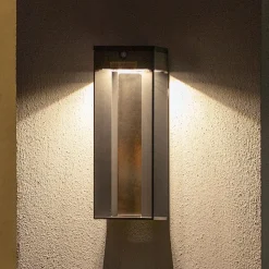 LED-solvegglampe Blade med sensor, grå