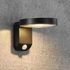 LED-sol-vegglampe Rica Round, rund