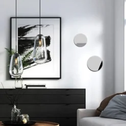 LED-speil Ring S, Ø 19 cm, glass, varmhvit