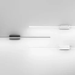 LED-speillampe Nala, forkrommet, bredde 110 cm, metall