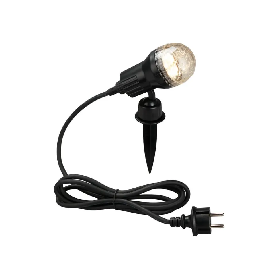 LED-spot med jordspyd Terra med perleeffekt, IP44