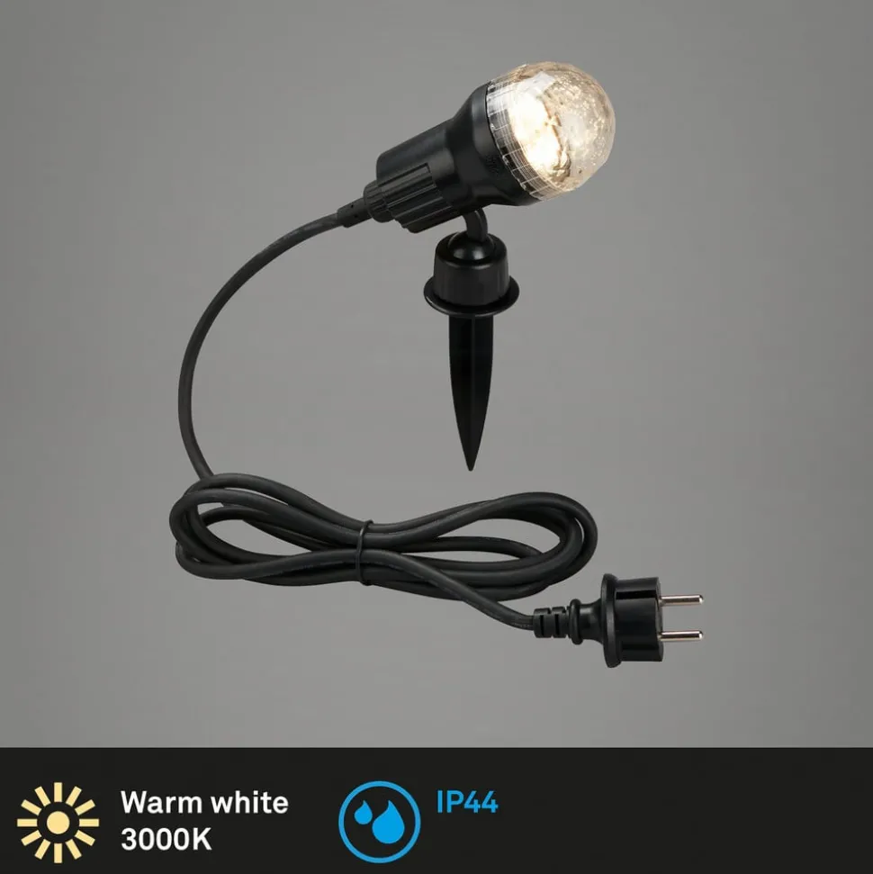 LED-spot med jordspyd Terra med perleeffekt, IP44