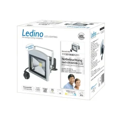 LED-spotlight Benrath NB, nødbelysning med oppladbart batteri