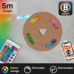 LED-Strip Bendo S RGB-fjernkontroll, lengde 500 cm