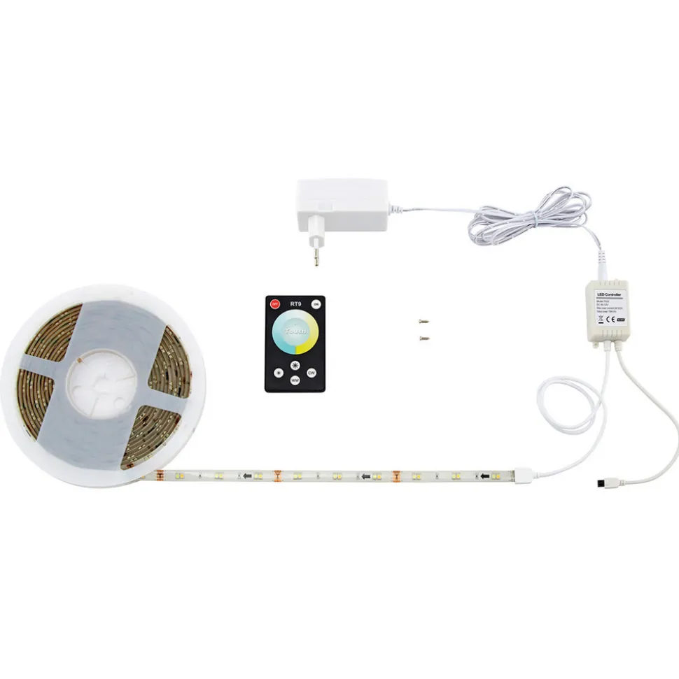 LED-stripe IT sømløs justering av lysfarge