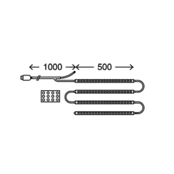 LED-stripe LED FOR TV, TV-bakgrunnsbelysning, USB