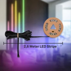 LED-stripe Pimp your panel, forlengelsessett, RGBW, lengde 2,6 m