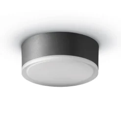LED-taklampe 1421 til utendørs bruk, grafitt Ø 20,5 cm