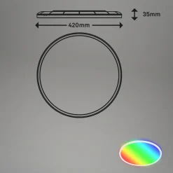 LED-taklampe B smart RGBW dimmbar hvit Ø 42 cm