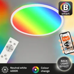 LED-taklampe B smart RGBW dimmbar hvit Ø 42 cm