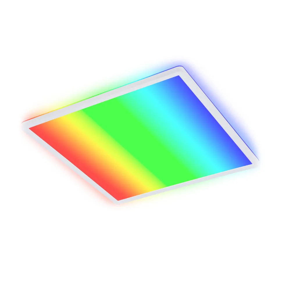 LED-taklampe B smart RGBW dimmbar hvit 42x42cm