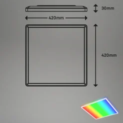 LED-taklampe B smart RGBW dimmbar hvit 42x42cm