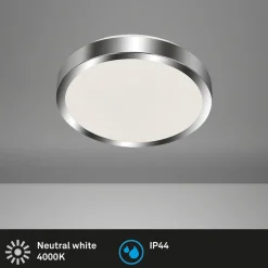 LED-taklampe Bano Splash IP44 krom 4 000 K