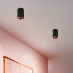 LED-taklampe Carosso-Z, svart, CCT, RGB