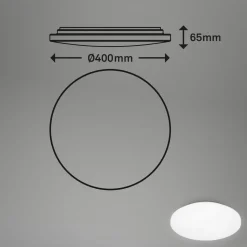 LED-taklampe Case for baderom IP44 3 000K Ø 40cm