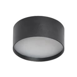 LED-taklampe CMD 9092, Ø 12 cm, antrasitt, IP44, metall