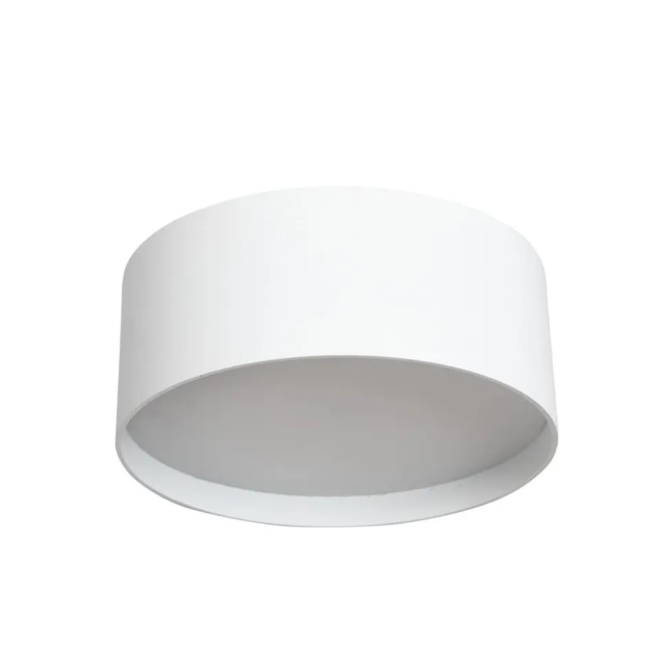 LED-taklampe CMD 9093, Ø 12 cm, hvit, IP44, metall