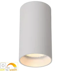 LED-taklampe Delto dimbar til varm, rund, hvit