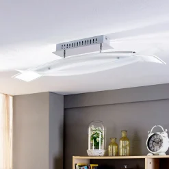 LED-taklampe Fiete i glass