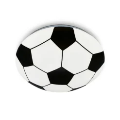 LED-taklampe Fotball, svart/hvit Ø 27,5cm