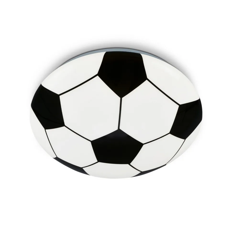 LED-taklampe Fotball, svart/hvit Ø 27,5cm