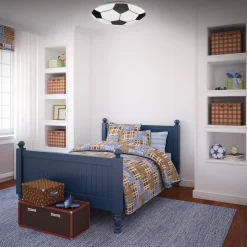 LED-taklampe Fotball, svart/hvit Ø 27,5cm