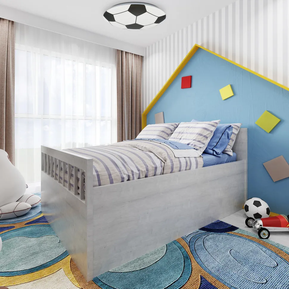 LED-taklampe Fotball, svart/hvit Ø 27,5cm