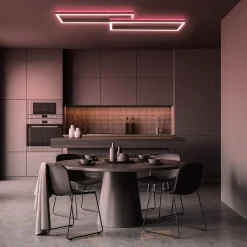 LED-taklampe Frame 2 lysk RGBW backlight svart