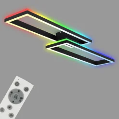 LED-taklampe Frame 2 lysk RGBW backlight svart