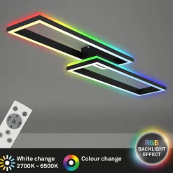 LED-taklampe Frame 2 lysk RGBW backlight svart