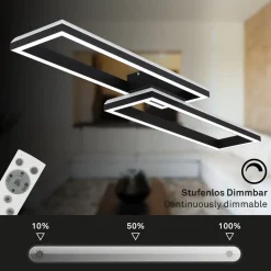 LED-taklampe Frame 2 lysk RGBW backlight svart