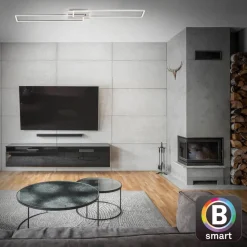 LED-taklampe Frame S CCT 110x24,8cm aluminium