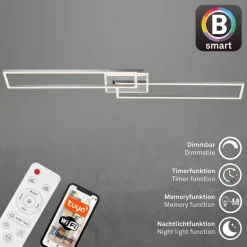 LED-taklampe Frame S CCT 110x24,8cm aluminium
