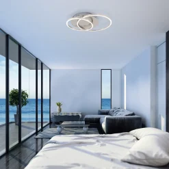 LED-taklampe Frames to ringer, dreibar